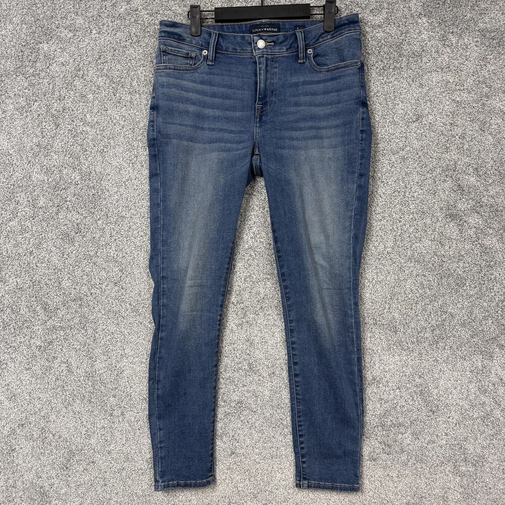 Lucky Brand Lolita Super Skinny Jeans Womens 8/29 Blue Mid Rise Stretch Denim
